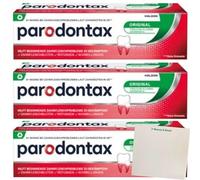usy Parodontax Lot de 3 tubes de dentifrice 3 x 75 ml + bloc usy