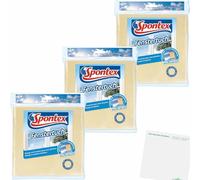 usy Spontex Lot de 3 chiffons en microfibre pour fenêtre 40 x 36 cm
