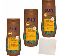 usy Sun DOR Lot de 3 lotions autobronzantes (3 flacons de 250 ml) + bloc usy