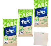 usy Tempo Lot de 3 paquets de 10 lingettes humides et douces avec bloc usy