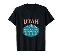 Utah Above & Beyond Salière Vintage Motif Montagne T-Shirt