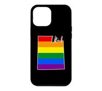 Utah Carte USA État Utah Arc-en-Ciel Drappeu Fierté Coque pour iPhone 12 Pro Max
