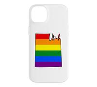 Utah Carte USA État Utah Arc-en-Ciel Drappeu Fierté Coque pour iPhone 14 Plus