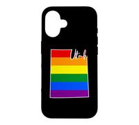 Utah Carte USA État Utah Arc-en-Ciel Drappeu Fierté Coque pour iPhone 16