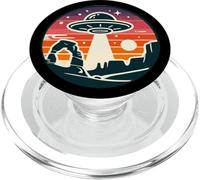 Utah Desert Sunset Alien enlevé l'espace extra-atmosphérique galaxie étoiles PopSockets PopGrip pour MagSafe