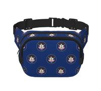 Utah Flag Sac banane pour homme et femme, sac banane tendance pour voyage, randonnée, Noir , Taille unique