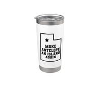 Utah Make Antelope an Island Again Great Salt Lake Gobelet isotherme en acier inoxydable double paroi