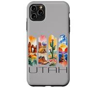 Utah, Motif Aquarelle du désert, randonnée, Cactus, Voyage Coque pour iPhone 11 Pro Max