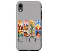 Utah, Motif Aquarelle du désert, randonnée, Cactus, Voyage Coque pour iPhone XR