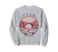 Utah Retro State 1896 Chemise Canyon Arch Desert Randonnée Trail Sweatshirt