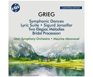 Utah Symphony Orchestra - Grieg: Symphonic Dances, Op. 64; Bridal Procession Passes By, Op. 19; Sigurd Jorsalfar, Op. 56; Two Elegiac Melodies For String Orchestra, Op. 34; Lyric Suite, Op. 54 [Compac