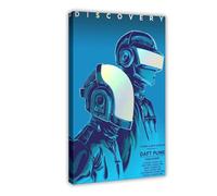 utahcr Poster sur toile Daft Punk - Décoration pour chambre à coucher, bureau, chambre - Cadeau - 30 x 45 cm