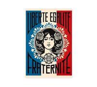 utahcr Poster sur toile Liberte Egalite Fraternite - Décoration murale pour salon, chambre à coucher - 30 x 45 cm