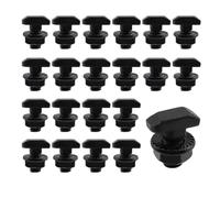 UTALIND Lot de 20 boulons à tête en T M8 x 16 mm avec écrous hexagonaux pour matériel de fixation standard européen, gabarits de travail du bois, noir