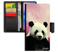 utaupia Coque à Rabat S7 Edge Silicone Panda Rose Animaux Ours 4G Animal Nuage Design Noir geant Ciel ecologie Made in France pour Samsung Galaxy