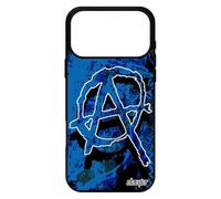 utaupia Coque Anarchie pour iPhone 17 Pro Max Silicone Punk Tattoo 4G Telephone Rock Portable Bleu Antichoc Revolution tag Made in France