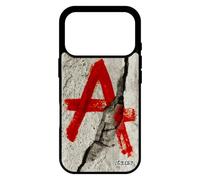 utaupia Coque Anarchie Telephone pour iPhone 17 Pro Silicone cassé Mobile graffeur Graffiti Fissure Peinture Justice Punk revolte Metal tag