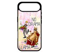 utaupia Coque Antichoc pour iPhone 17 Air Silicone no Drama Lama Cartoon Drole 4G Dessin Texte Noir Llama dramalama Design Jaune TPU