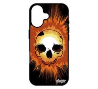 utaupia Coque Antichoc pour iPhone 17 en Silicone Tete de Mort Squelette Enfer Emo Old School Halloween Fantastique Tache Peinture Housse