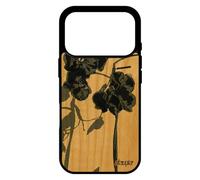 utaupia Coque Antichoc pour iPhone 17 Pro Bois Silicone orchidée Fleur Motif Telephone Cadeau Fete des Meres personnalisé Floral Jolie