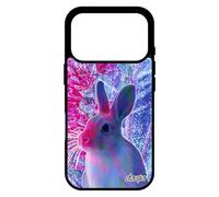 utaupia Coque Antichoc pour iPhone 17 Pro Silicone Lapin Bleu lièvre Dessin Design Nain Case Rigide Aluminium Fleurs Animal de paques TPU