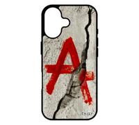 utaupia Coque Antichoc pour iPhone 17 Silicone Anarchie idéologie graffeur 4G cassé Tatouage revolte realiste Housse Peinture Mur tag