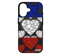 utaupia Coque Antichoc pour iPhone 17 Silicone Drapeau France français Rigide Euro Basket Noir Coupe d'europe alu Tricolore 256 Go Foot jo