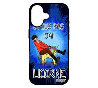 utaupia Coque Antichoc pour iPhone 17 Silicone j'peux Pas J'Ai Licorne Smartphone Unique Comique Drole Cheval Bleu Humoristique BD Etui de