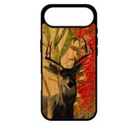 utaupia Coque Bois cerf pour iPhone 17 Air Silicone Etui Animal Housse Peinture biche Animaux cervide Mobile Original Brame Fleurs de
