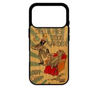utaupia Coque Bois j'peux Pas j'dois Garder Mon Chat pour iPhone 17 Pro Silicone Housse jpeux Comique Texte Dessin Je Etui Bleu Drole