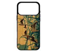 utaupia Coque Bois Oiseaux mouettes pour iPhone 17 Pro Max Silicone Marin Bleu Mobile Nature Animal Animaux Feuilles Housse Design mer