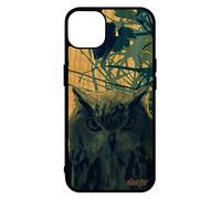 utaupia Coque Bois pour Apple iPhone 14 Silicone Hibou Etui Case Mobile Design Nature Chouette Feuilles Oiseau Animaux Bleu Animal Made in France