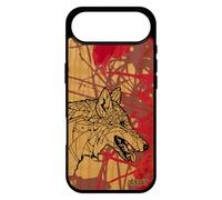 utaupia Coque Bois pour iPhone 17 Air Silicone Loup Femme Caoutchouc Portable Animal Tribal azteque Case predateur Chien Solitaire Dessin