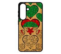 utaupia Coque Bois pour Samsung Galaxy S26+ Plus Silicone Drapeau Algerie algerien Foot Smartphone Coupe du Monde I Love Coeur jo Made in France