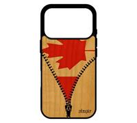 utaupia Coque Bois Silicone pour iPhone 17 Pro Drapeau Canada Canadien Coupe du Monde Basket jo Foot 256 Go Telephone Housse Made in France