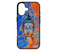 utaupia Coque Bouddha de Protection pour iPhone 17 en Silicone Hindou 4G Pas Cher Illustration Zen Journal Portrait Bleu Jolie Case Tibet