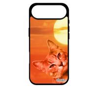 utaupia Coque Chat pour iPhone 17 Air Silicone couché de Soleil Orange Motif Animaux felin Housse Animal Mobile Ciel lol Cat matou Design