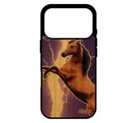 utaupia Coque Cheval pour iPhone 17 Pro en Bois et Silicone Eclair Design Poney Noir Violet Animal Poulain Etui Equitation Telephone