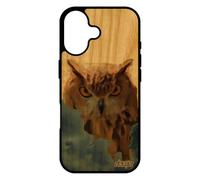 utaupia Coque de Protection pour iPhone 17 Bois Silicone Hibou Nuage Design Etui Ciel Oiseau Animaux Animal Original personnalisé Chouette