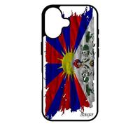 utaupia Coque de Protection pour iPhone 17 en Silicone Drapeau Tibet tibetain Aluminium Asie Zen Portable Bouddhisme Mobile Tissu Bouddha