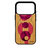utaupia Coque de Protection pour iPhone 17 Pro Bois Silicone marbre Pierre Rose Granite Artisanat Telephone Original Rond frêne Design