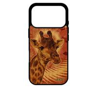 utaupia Coque de Protection pour iPhone 17 Pro en Bois Silicone Girafe Design Texture Afrique Etui Savane Telephone Animal Mandala Mobile