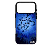 utaupia Coque de Protection pour iPhone 17 Pro Max Silicone Infini Love Bleu Amour Fille 1000 Go Mobile Noir Cover Coeur Fantaisie Espoir