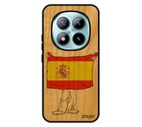 utaupia Coque de Protection pour Xiaomi pour Redmi Note 15 Pro 5G en Bois Silicone Drapeau Espagne Espagnol jo Football Basket Pas Cher Foot Euro