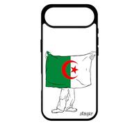 utaupia Coque Drapeau Algerie algerien pour iPhone 17 Air Silicone Coupe du Monde Football Foot Portable Basket Can jo Case Made in France