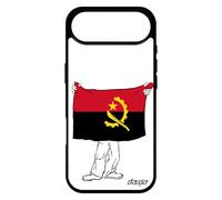 utaupia Coque Drapeau Angola angolais pour iPhone 17 Air Silicone Rigide Unique Football Coupe d'afrique Coupe du Monde Foot Can Case
