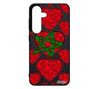 utaupia Coque Drapeau Maroc marocain pour Samsung S24 Silicone Can Cover Coeur Basket Coupe du Monde Case Foot Noir I Love Galaxy