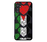 utaupia Coque Drapeau Palestine palestinien pour Samsung Galaxy A14 4G 5G Silicone Foot Coeur Caoutchouc Housse I Love jo de