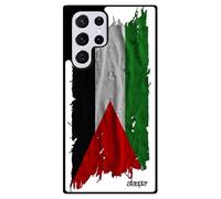 utaupia Coque Drapeau Palestine palestinien pour Samsung S22 Ultra en Silicone Tissu Basket Case jo Caoutchouc Noir Football Dessin Foot Galaxy
