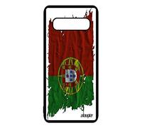 utaupia Coque Drapeau Portugal Portugais S10 Plus Silicone Noir Football pour Samsung Galaxy S10 Plus